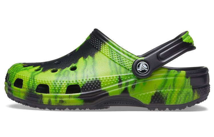 Crocs Classic Clog Tie Dye Black Lime Punch 205453-0GU
