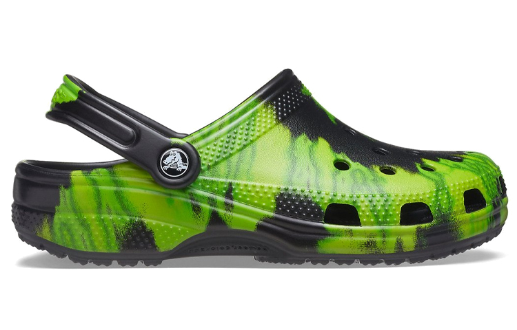Order Crocs Classic Clog Tie Dye Black Lime Punch 205453-0GU