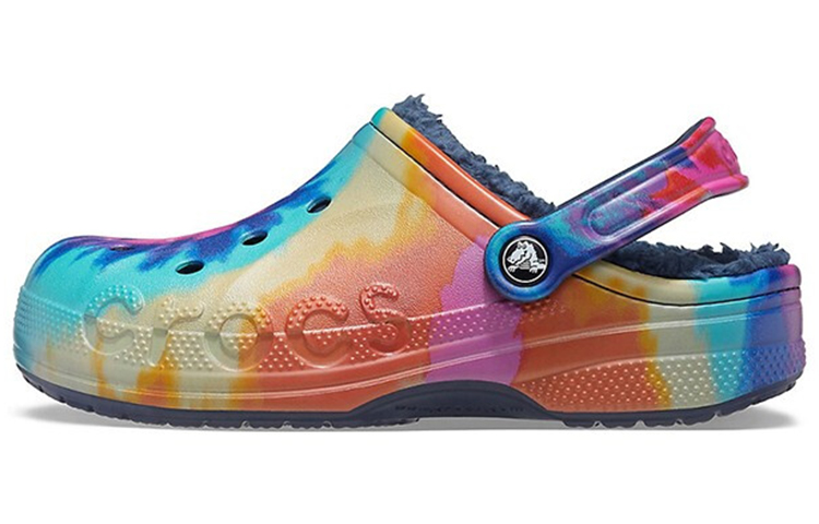 Buy 크록스 클래식 클로그 타이다이 프린팅 신발 딥블루 유니섹스 207329-95T 207329-95T