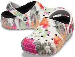 Crocs Classic Clog Tie Dye Sepatu Hitam Multi-Warna 206341-0C4 Details for Crocs Classic Clog Tie Dye Sepatu Hitam Multi-Warna 206341-0C4