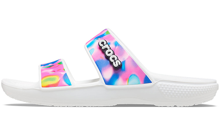Crocs Classic Colorful Unisex White Pink Slippers 'White Pink' 207771-102