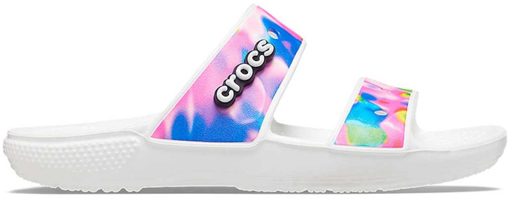 Crocs Classic Colorful Unisex White Pink Slippers 'White Pink' 207771-102 Order Crocs Classic Colorful Unisex White Pink Slippers 'White Pink' 207771-102