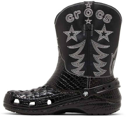 クロックス カウボーイブーツ (ブラック) 208695-001 Shop クロックス カウボーイブーツ (ブラック) 208695-001