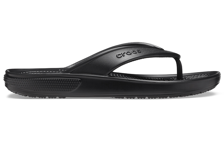 Order Crocs 卡駱馳 Classic 舒適防滑 人字運動拖鞋 男女同款 黑