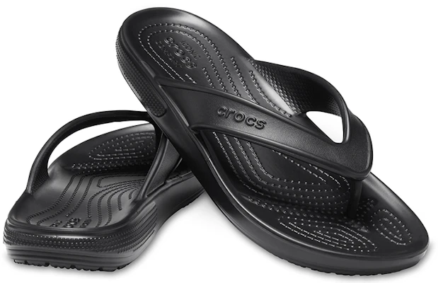 Crocs 卡駱馳 Classic 舒適防滑 人字運動拖鞋 男女同款 黑 Shop Crocs 卡駱馳 Classic 舒適防滑 人字運動拖鞋 男女同款 黑