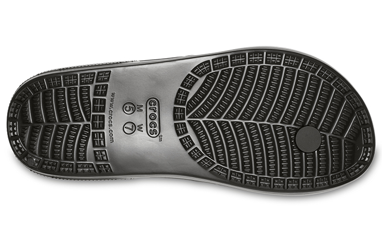 Sizing Crocs 卡駱馳 Classic 舒適防滑 人字運動拖鞋 男女同款 黑