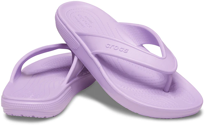 Crocs 卡骆驰 Classic 舒适防滑 人字运动拖鞋 男女同款 紫色 Shop Crocs 卡骆驰 Classic 舒适防滑 人字运动拖鞋 男女同款 紫色
