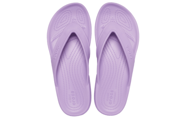 Purchase Crocs 卡骆驰 Classic 舒适防滑 人字运动拖鞋 男女同款 紫色