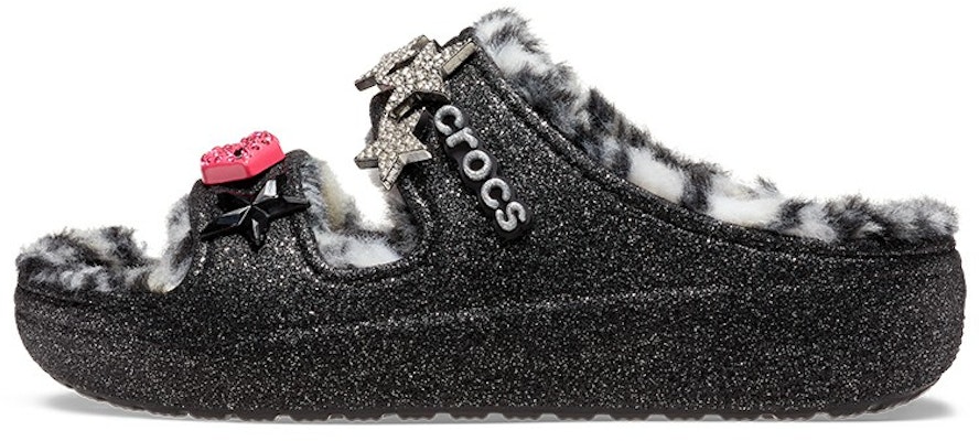 Crocs Classic Cozzzy Disco Glitter Sandals 'Black' 208074-0C4 Buy Crocs Classic Cozzzy Disco Glitter Sandals 'Black' 208074-0C4