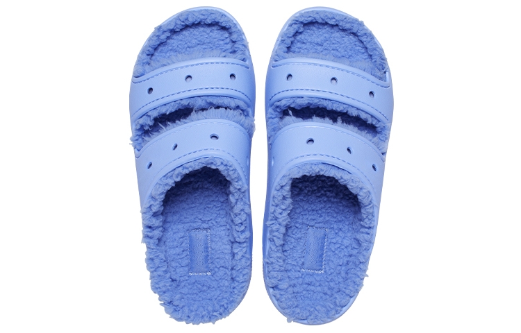 Shop Crocs Classic Cozzzy Sandal 'Moon Jelly' Wanita Lelaki Cendawan kasut. 207446-5Q6