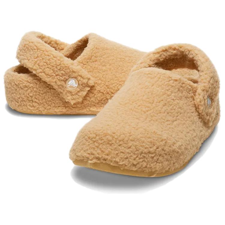 Shop Crocs Classic Cozzzy Slipper Wheat Lelaki & Wanita 209386-209