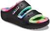 Lookbook Crocs Classic Cozzzy Spray Dye Sandals 'Hitam Multi' 208046-0C4