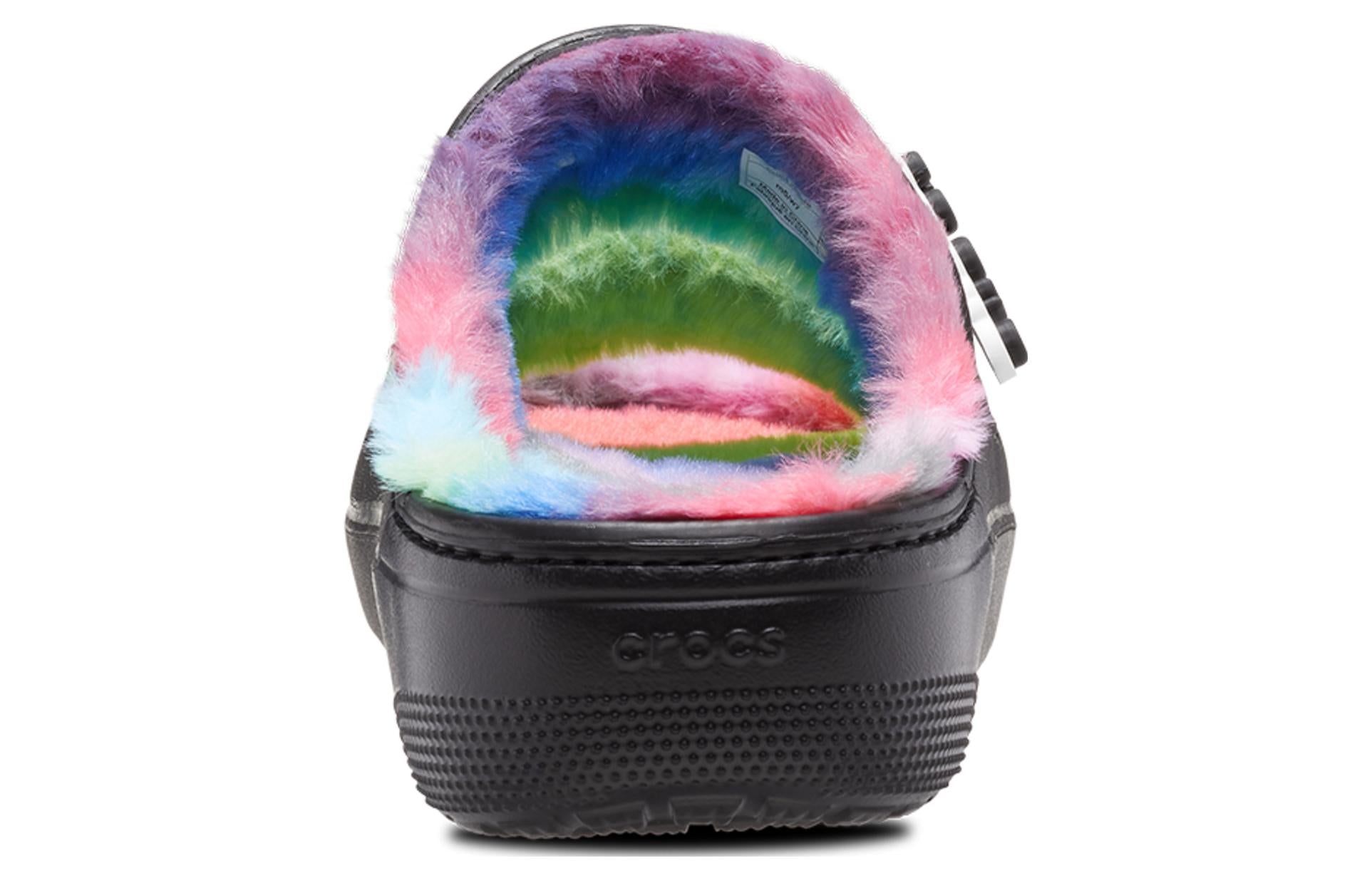 Purchase Crocs Classic Cozzzy Spray Dye Sandals 'Black Multi' 208046-0C4