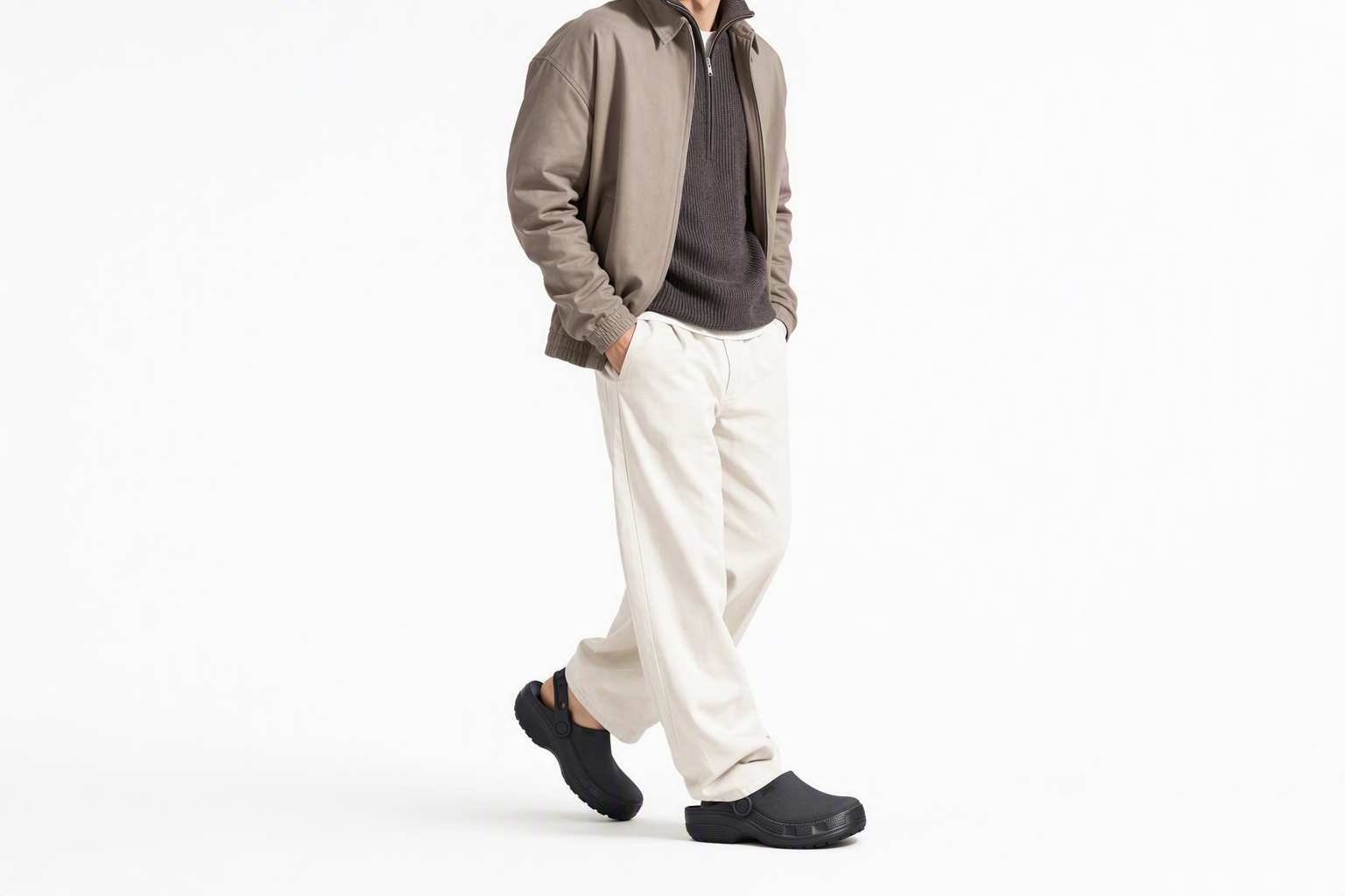 Order Crocs 经典手工洞洞鞋 ''黑沙'' 211354-0LD