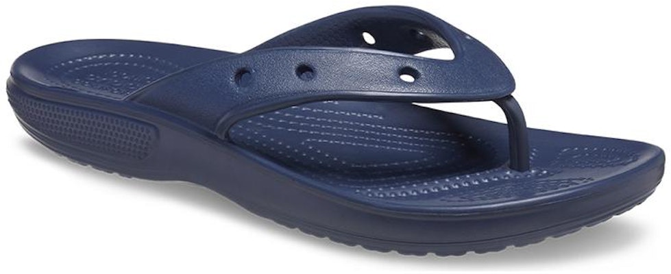 Crocs卡駱馳 Classic Crocs Flip 休閒人字拖鞋 男女同款 深藍色 Lookbook Crocs卡駱馳 Classic Crocs Flip 休閒人字拖鞋 男女同款 深藍色