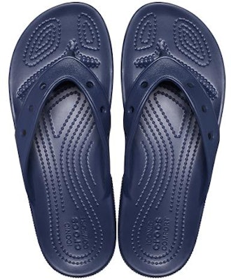 Crocs卡駱馳 Classic Crocs Flip 休閒人字拖鞋 男女同款 深藍色 Shop Crocs卡駱馳 Classic Crocs Flip 休閒人字拖鞋 男女同款 深藍色