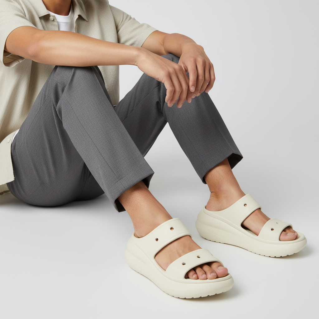 Order Crocs Klasik Crush 'Bone' 207670-2Y2