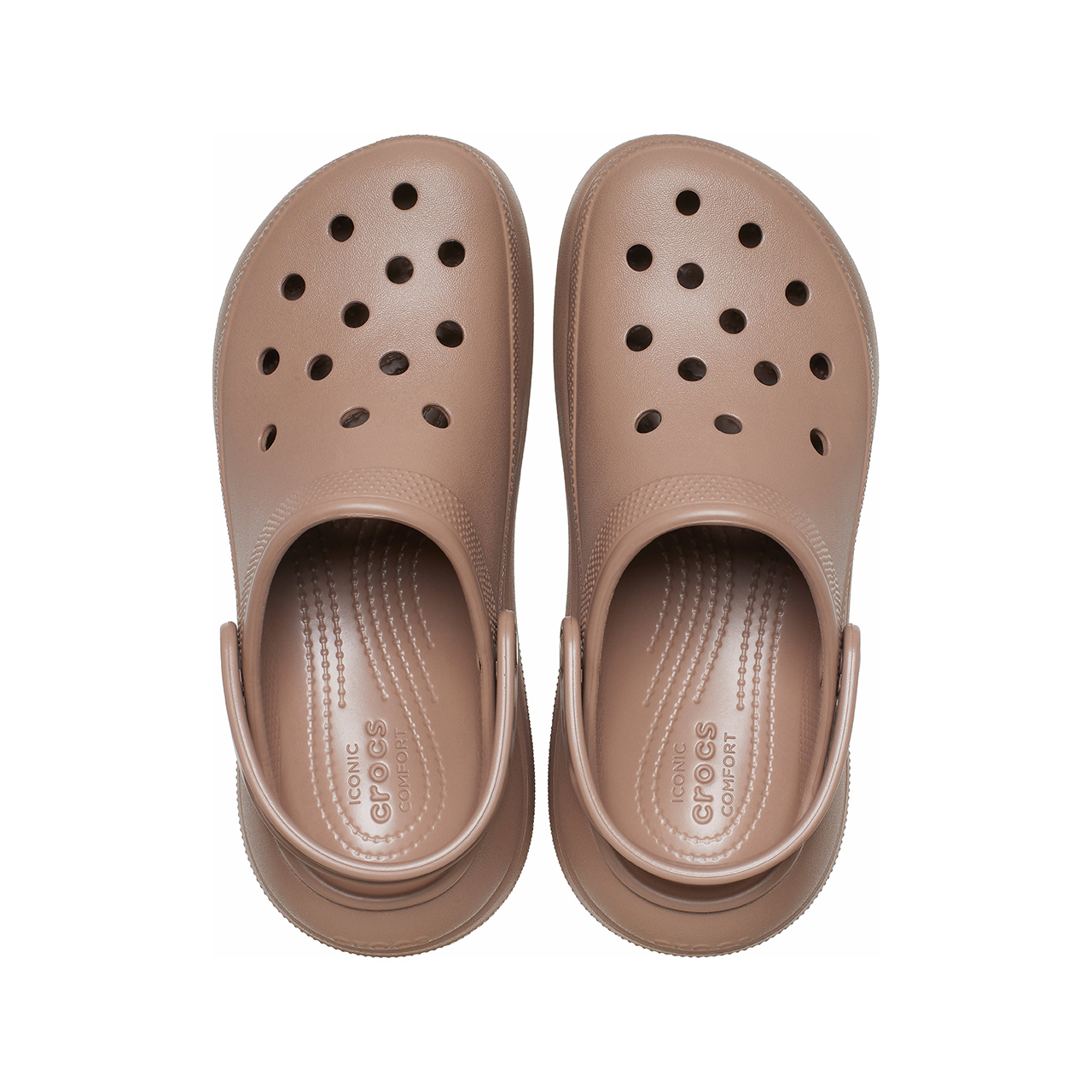 Purchase Crocs经典厚底布朗色凉鞋 207521-2Q9