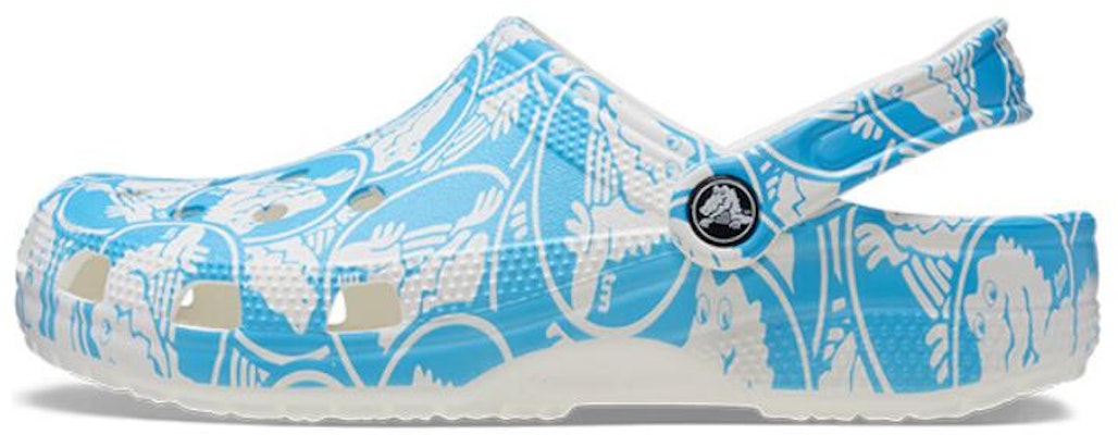 Crocs Classic Duke Print Clogs 'Blue White' 210003-4OX Buy Crocs Classic Duke Print Clogs 'Blue White' 210003-4OX