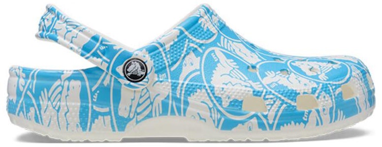 クロックス クラシック デューク プリント (青/白) 210003-4OX Order クロックス クラシック デューク プリント (青/白) 210003-4OX