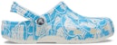 Crocs Classic Duke Clogs Cetakan 'Biru Putih' 210003-4OX