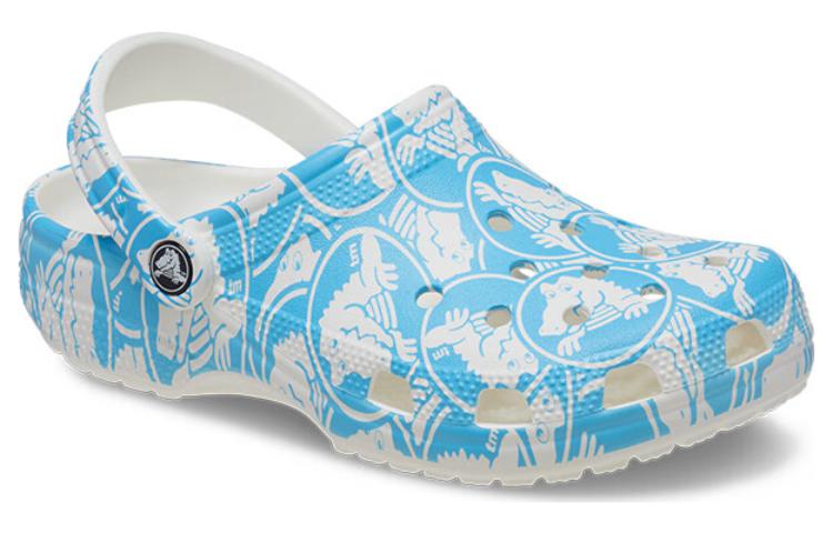 Lookbook Crocs Clásicos Estampado Duke Zuecos 'Azul Blanco' 210003-4OX