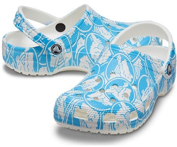 クロックス クラシック デューク プリント (青/白) 210003-4OX Shop クロックス クラシック デューク プリント (青/白) 210003-4OX