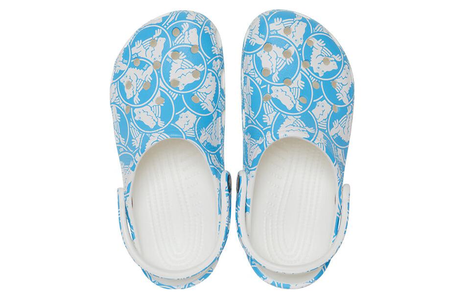 Purchase Crocs Clásicos Estampado Duke Zuecos 'Azul Blanco' 210003-4OX