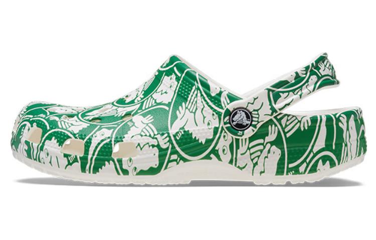 Crocs Classic Duke Print Clogs 'Green' 210003-3WH