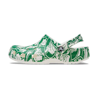 Crocs Classic Duke Print Clogs 'Green'