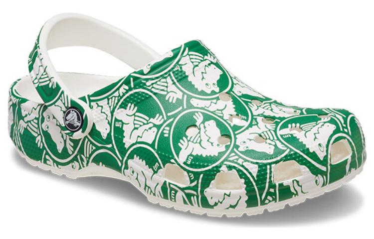 Shop Crocs Klasik "Duke Print Clogs" 'Hijau' 210003-3WH