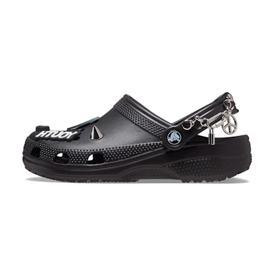 Crocs Classic Feel The Positivity Casual Unisex Black Sandals