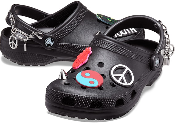 Crocs Classic Feel The Positivity Casual Unisex Black Sandals 207571-001 Shop Crocs Classic Feel The Positivity Casual Unisex Black Sandals 207571-001