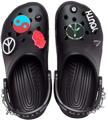 Crocs Classic Feel The Positivity Casual Unisex Black Sandals 207571-001 Purchase Crocs Classic Feel The Positivity Casual Unisex Black Sandals 207571-001