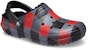 Crocs Classic Flat Heel Sukan Uniseks Sandal Hitam Merah Kelabu 'Black Red Gray' 206568-6RQ