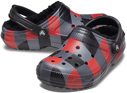 크록스 클래식 플랫 샌들 (검/빨/회) 206568-6RQ Shop 크록스 클래식 플랫 샌들 (검/빨/회) 206568-6RQ