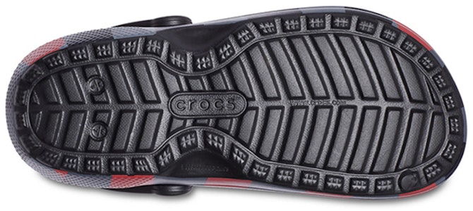 크록스 클래식 플랫 샌들 (검/빨/회) 206568-6RQ Sizing 크록스 클래식 플랫 샌들 (검/빨/회) 206568-6RQ
