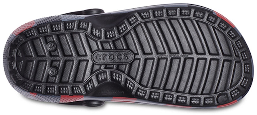 Crocs Classic Flat Heel Sports Unisex Black Red Gray Sandals 'Black Red Gray' 206568-6RQ Sizing Crocs Classic Flat Heel Sports Unisex Black Red Gray Sandals 'Black Red Gray' 206568-6RQ