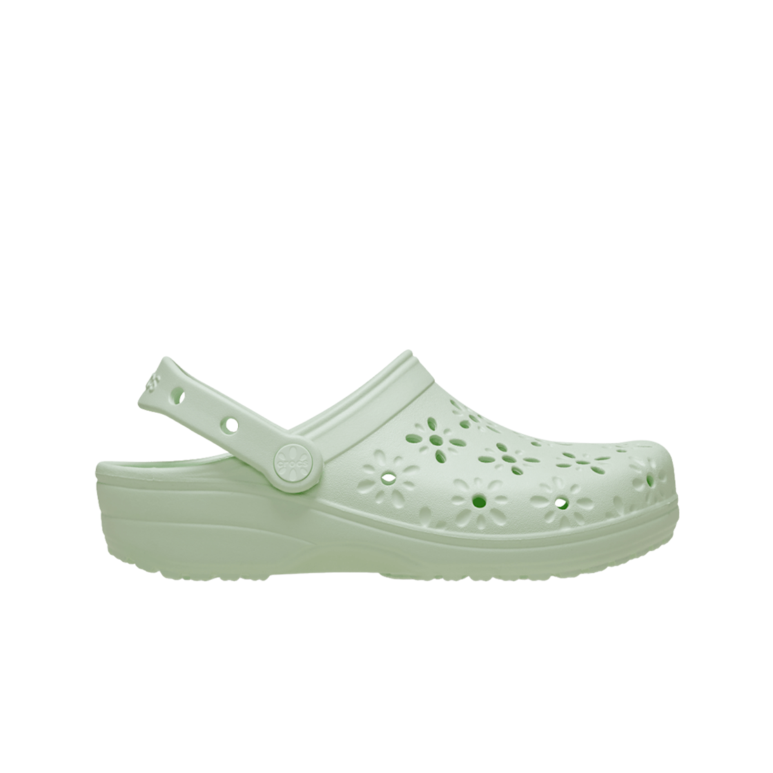Crocs Classic Floral Cut Out Clog Jade Tint 210927-3YH