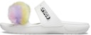 Sandal Crocs Classic Fur Sure 2 Straps 'Putih'. 207405-100