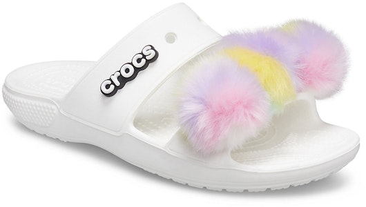 Sandal Crocs Classic Fur Sure 2 Straps 'Putih'. 207405-100 Lookbook Sandal Crocs Classic Fur Sure 2 Straps 'Putih'. 207405-100