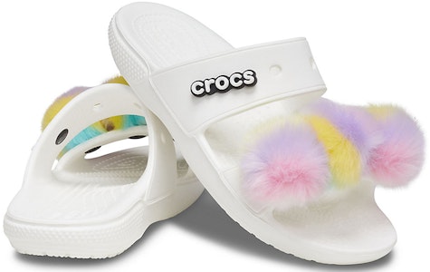 Sandal Crocs Classic Fur Sure 2 Straps 'Putih'. 207405-100 Details for Sandal Crocs Classic Fur Sure 2 Straps 'Putih'. 207405-100