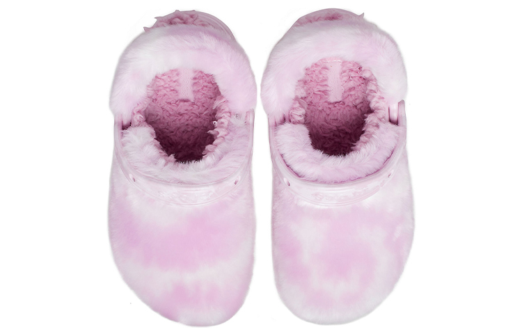 Purchase (W) Crocs Classic Fur Sure Clogs Ballerina 'Pink White' Putih Pink 207303-6SU