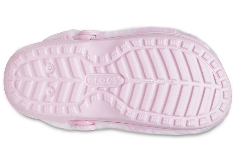 Cheap (W) Crocs Classic Fur Sure Clogs Ballerina 'Pink White' Putih Pink 207303-6SU