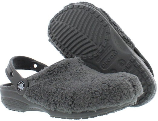 Crocs Classic Fuzz Mania Clogs 'Slate Grey' 206625-0DA Shop Crocs Classic Fuzz Mania Clogs 'Slate Grey' 206625-0DA