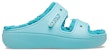 Crocs Classic Selipar Berbulu 'Biru' 207446-4SS