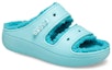 Lookbook Crocs Classic Selipar Berbulu 'Biru' 207446-4SS