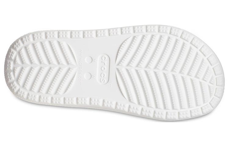 Sizing Selipar Berbulu Crocs Classic 'Putih' 207446-100