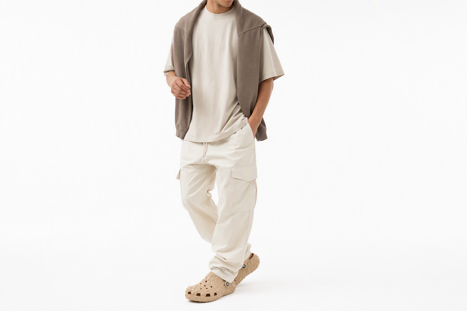 Order Crocs Classic Zuecos Geométricos 'Beige' 209563-2DS
