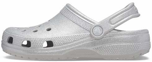 Crocs Classic Glitter Clogs 'Silver' 205942-0IC Crocs Classic Glitter Clogs 'Silver' 205942-0IC